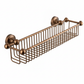 Weathered Copper BOTTLE BASKET in a traditional style compatible with Barber Wilsons, Lefroy Brooks, Rudge, and Chadder & Co.