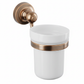 Weathered Copper CERAMIC TUMBLER in a traditional style compatible with Barber Wilsons, Lefroy Brooks, Rudge, and Chadder & Co.