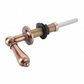 Weathered Copper CISTERN LEAVE SOLID HANDLE in a traditional style compatible with Barber Wilsons, Lefroy Brooks, Rudge, and Chadder & Co.