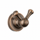 Weathered Copper ROBE HOOK 2 ARM in a traditional style compatible with Barber Wilsons, Lefroy Brooks, Rudge, and Chadder & Co.