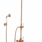 Weathered Copper ESPOSED THERMOSTSTIC SHOWER WITH HANDSET HOOK SMALL THERMO in a traditional style compatible with Barber Wilsons, Lefroy Brooks, Rudge, and Chadder & Co.