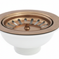 Weathered Copper KITCHEN SINK WASTE in a traditional style compatible with Barber Wilsons, Lefroy Brooks, Rudge, and Chadder & Co.